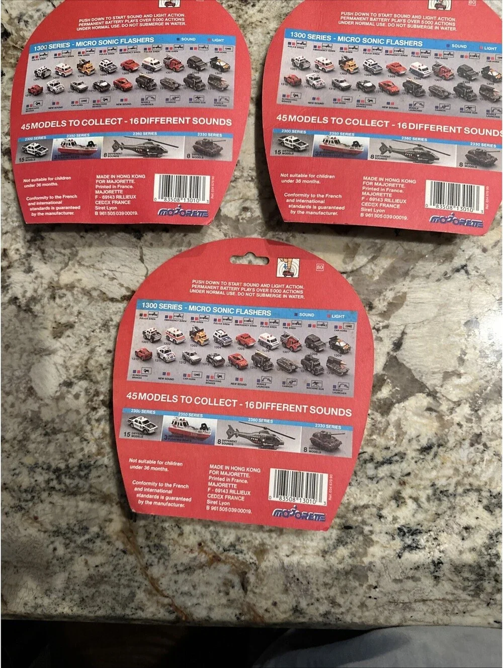 Majorette Micro Sonic Flashers Military Collection Lot Of 3 NEW + FAST SHIPPING